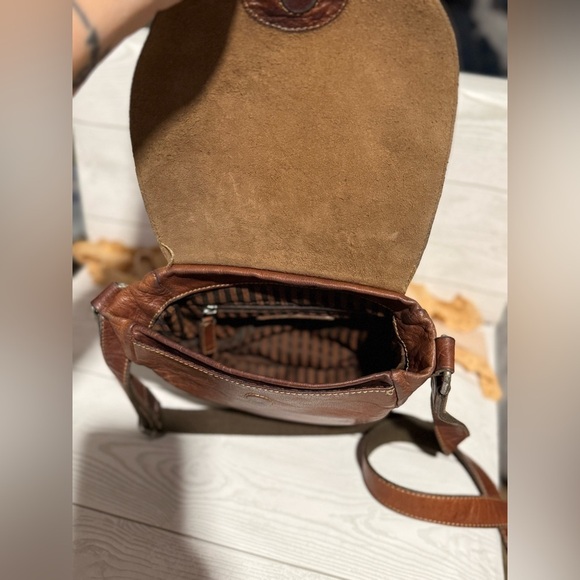 Jack Georges Brown Leather Crossbody - Picture 6 of 13